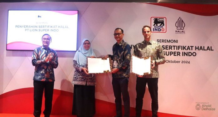 Super Indo Supermarket, jaringan supermarket terkemuka di Indonesia secara resmi telah mendapatkan sertifikat halal yang dikeluarkan oleh Badan Penyelenggara Jaminan Produk Halal (BPJPH)