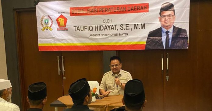 Ketua Fraksi Partai Gerindra DPRD Banten, Taufiq Hidayat