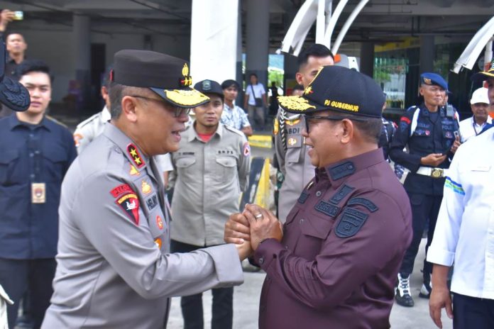 Kapolda Lampung menyampaikan komitmen penuh Polda Lampung dalam menyiapkan seluruh personel dan sarana guna menghadapi lonjakan arus mudik dan arus balik selama perayaan Natal dan Tahun Baru (Nataru)