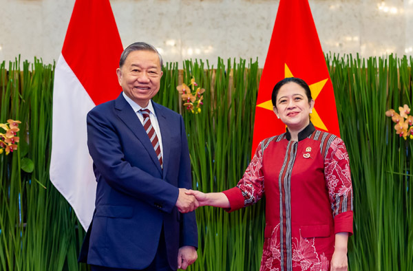 Puan Maharani Terima Kunjungan Sekjen Partai Komunis Vietnam di DPR RI