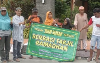 PJBW Tutup Ramadan dengan Berbagi Takjil, Aksi Nyata Ibadah Sosial Wartawan