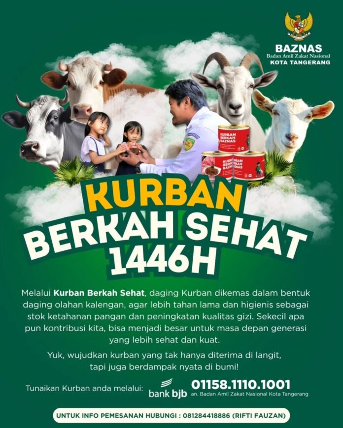 52071baznas kota tangerang targetkan penyaluran hasil kurban ke 7 ribu keluarga penerima manfaat 52071