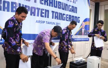 Dinas Perhubungan Kabupaten Tangerang Musnahkan 106 Arsip Lama