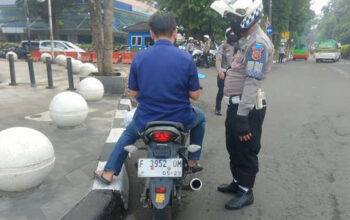 Razia Knalpot Brong Digelar di Jalan Kapten Muslihat, Polresta Bogor Kota Tak Beri Ampun