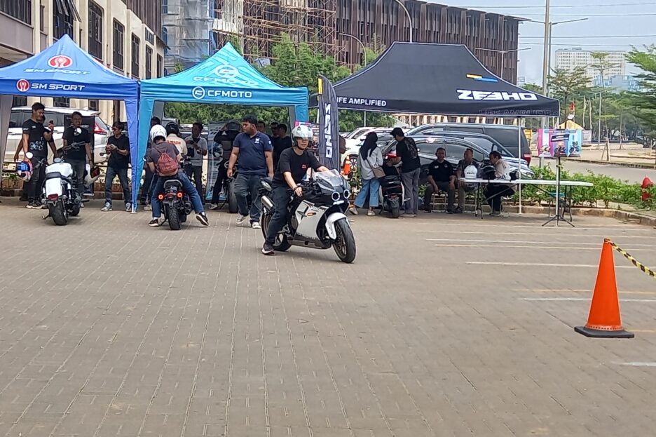 Motor LetBe Mejeng di Test Ride MForce, Tampilkan Desain Unik dan Futuristik