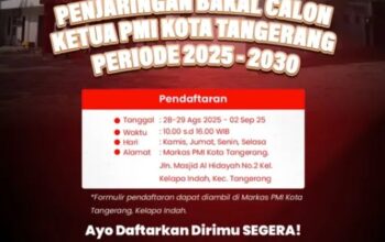 PMI Kota Tangerang Buka Pendaftaran Calon Ketua Periode 2025-2030