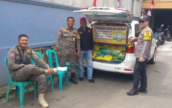 Polsek Sukaraja Lakukan Gerakan Pangan Murah di 13 Kecamatan Sukaraja