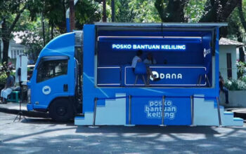 Posko bantuan keliling taman musik bandung