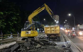 Flyover Jenderal Sudirman Diperbaiki, Dishub Tangerang Imbau Pengendara Lebih Waspada