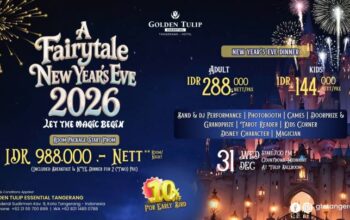 Hotel Golden Tulip Essential Hadirkan Perayaan “A Fairytale New Year’s Eve 2026” Bernuansa Dunia Dongeng