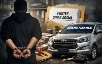 irham yuhad abdillah diduga tipu proyek dinsos dan gadaikan mobil masih leasing
