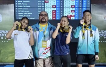 Tiga Lifter Muda Sumbang 9 Emas di Kejurnas Angkat Besi Pre Youth untuk Kota Tangerang