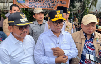 Gubernur Banten Tinjau Banjir Periuk, Pastikan Dapur Umum Berjalan Optimal