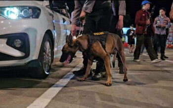 Polda Banten Kerahkan Anjing K9 Amankan Arus Mudik di Pelabuhan Merak