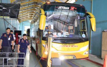 Jelang Mudik Lebaran, Dishub Kabupaten Tangerang Gelar Ramp Check Armada Bus