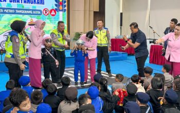 Polsanak Satlantas Tangerang Kota Tanamkan Disiplin Lalu Lintas Sejak Dini di Kalangan Anak TK