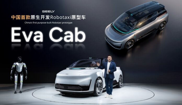 Geely Perkenalkan EVA Cab, Robotaxi Pertama Dunia dengan LiDAR 2.160-Line