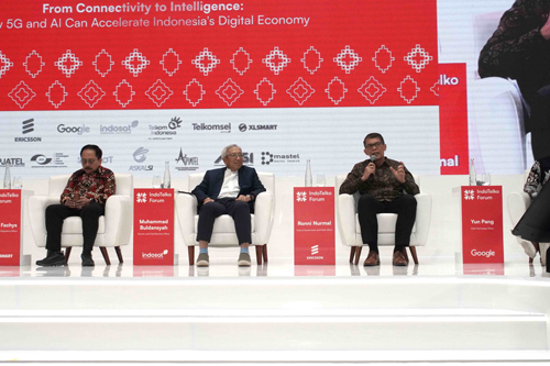 Ronni Nurmal, Head of Government and Industry Relations Ericsson Indonesia, dalam sesi panel diskusi pada IndoTelko Forum 2026. foto dok. ericsson