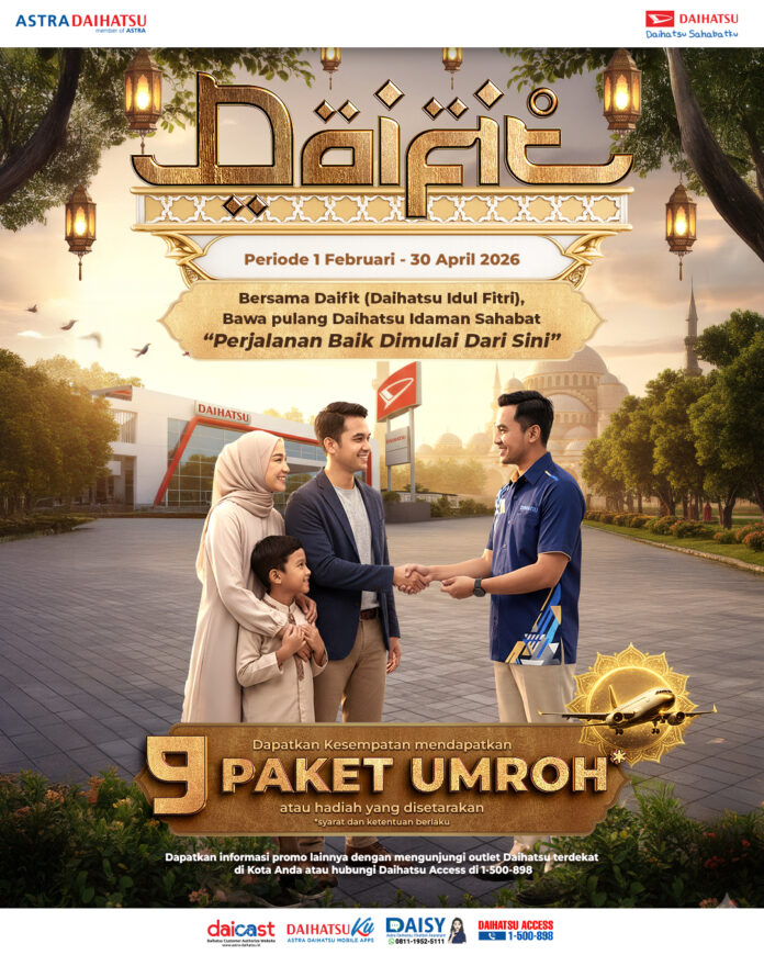 Apresiasi Sahabat Setia, Astra Daihatsu Bagikan Hadiah Umroh dan Siapkan Kejutan Baru