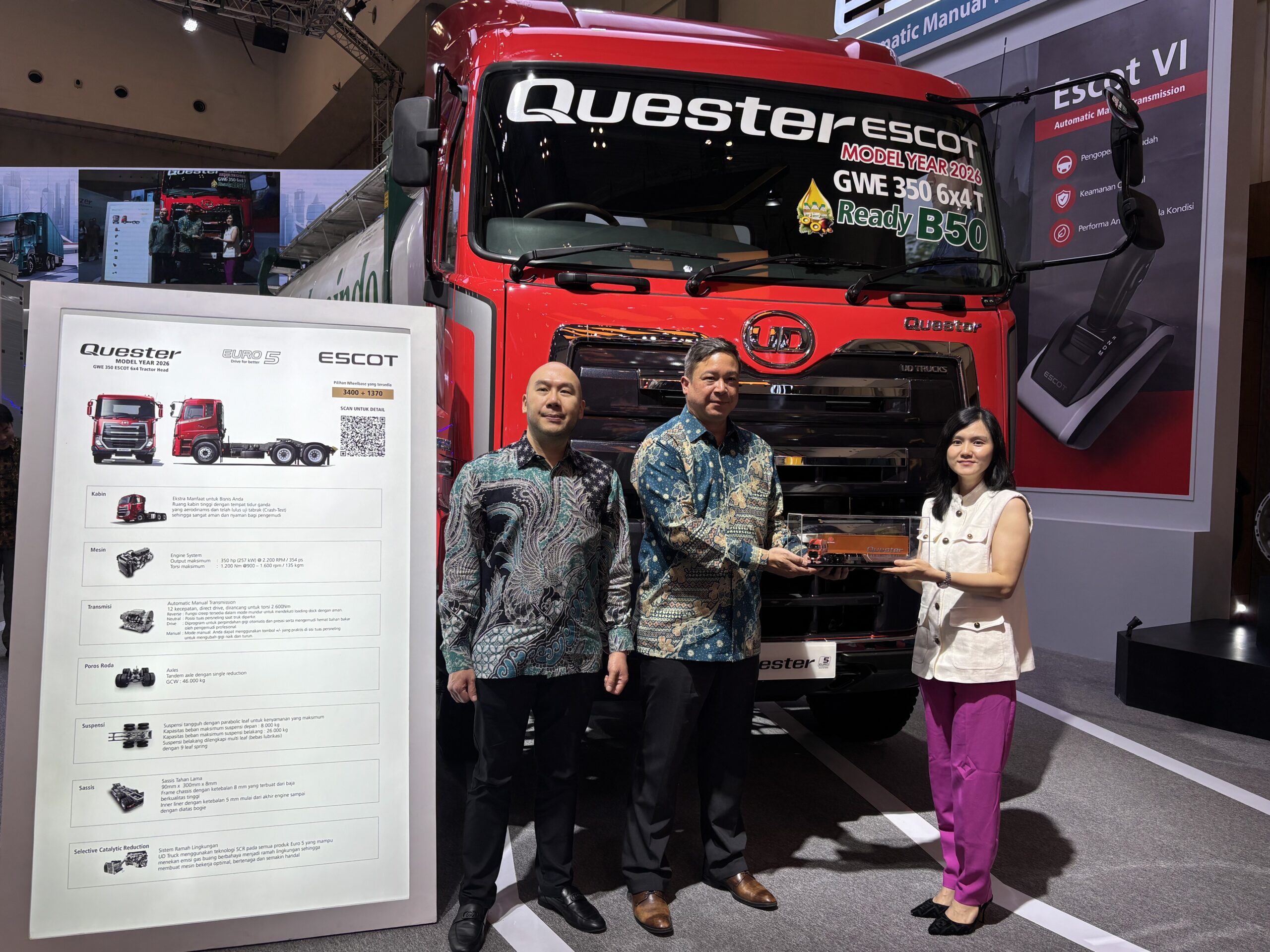 Quester Model Year 2026, Kendaraan Niaga Canggih UD Trucks Meluncur