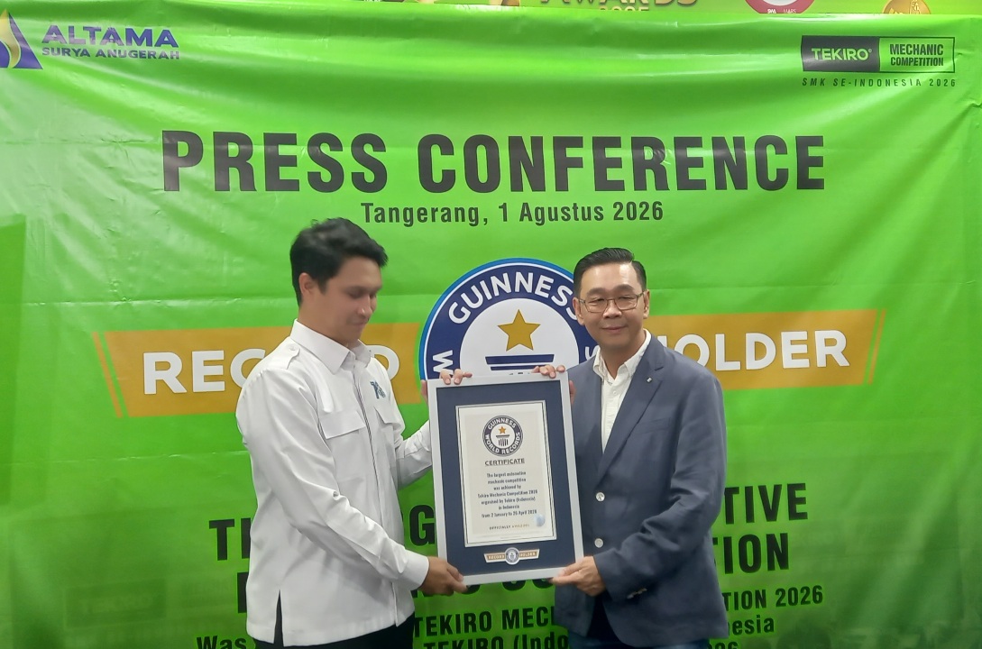 Luar Biasa! 89 Ribu Siswa SMK Indonesia Ukir Rekor Dunia Mekanik Otomotif