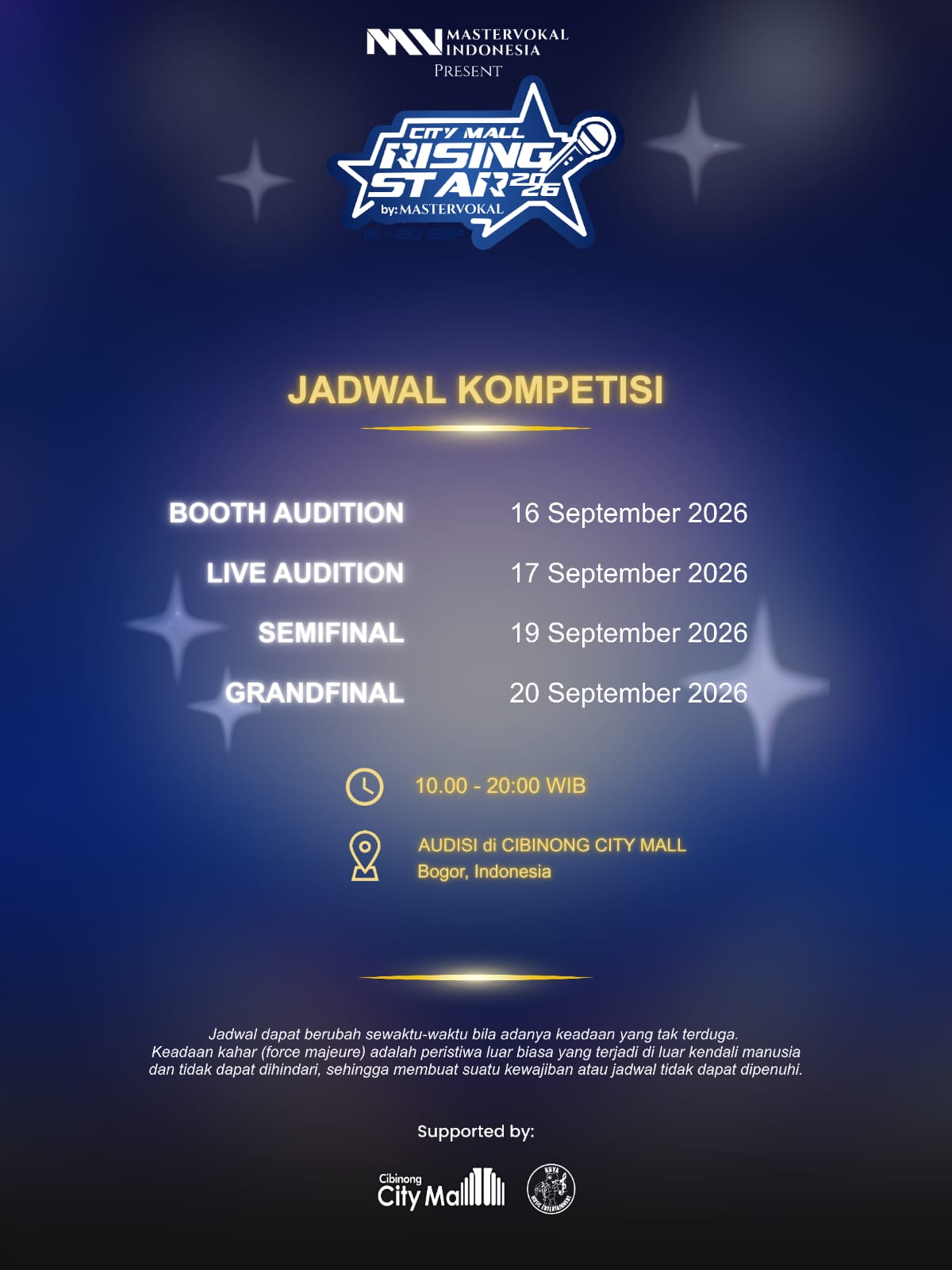 jadwal kompetisi