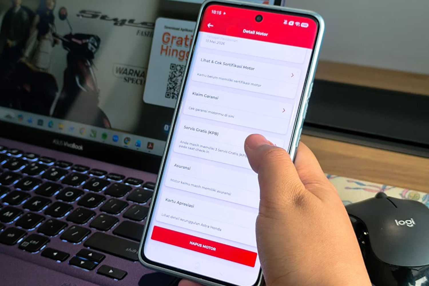 Punya Motor Baru Honda? Simpan Hak Servismu di Wanda