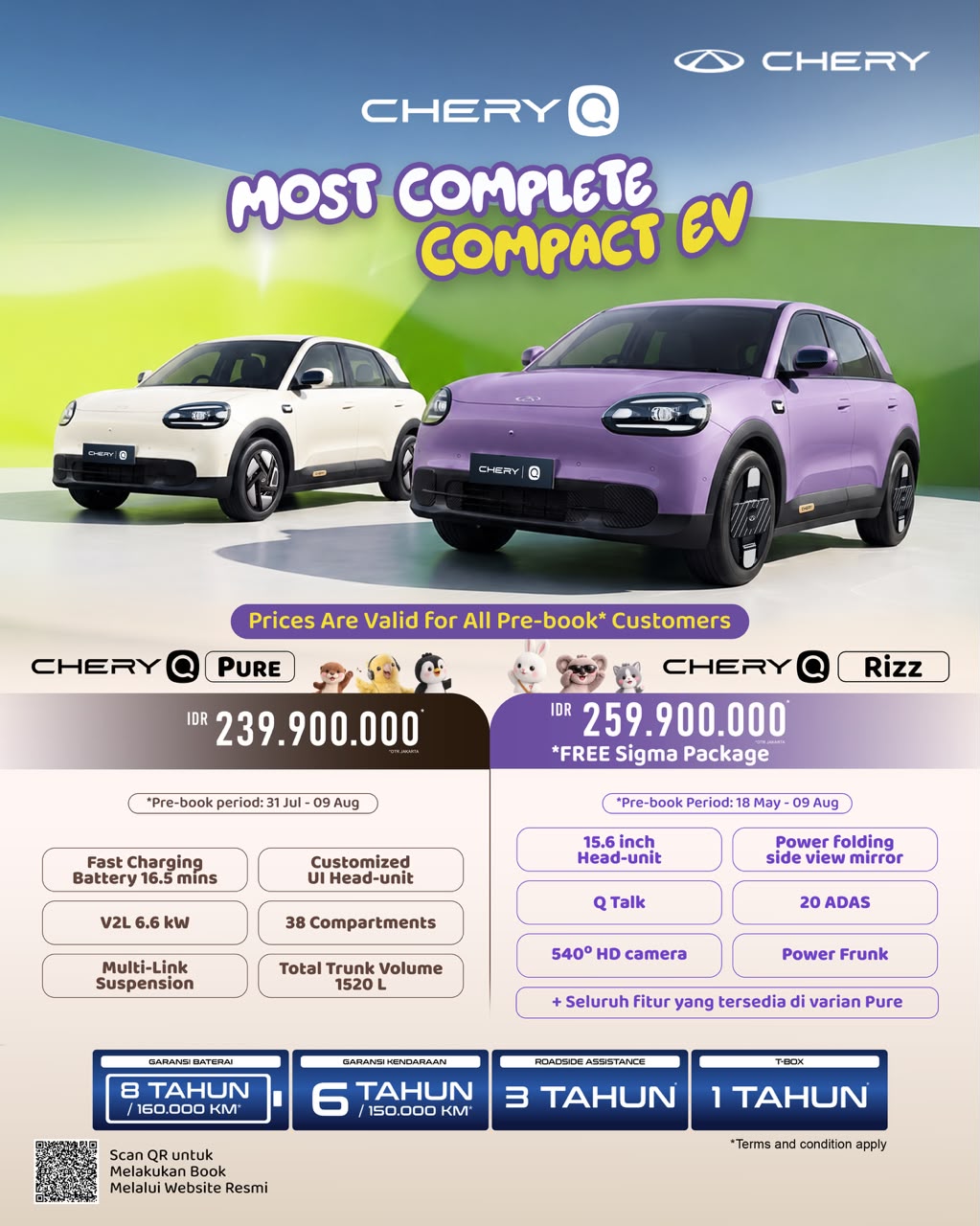 kv chery q harga spesial