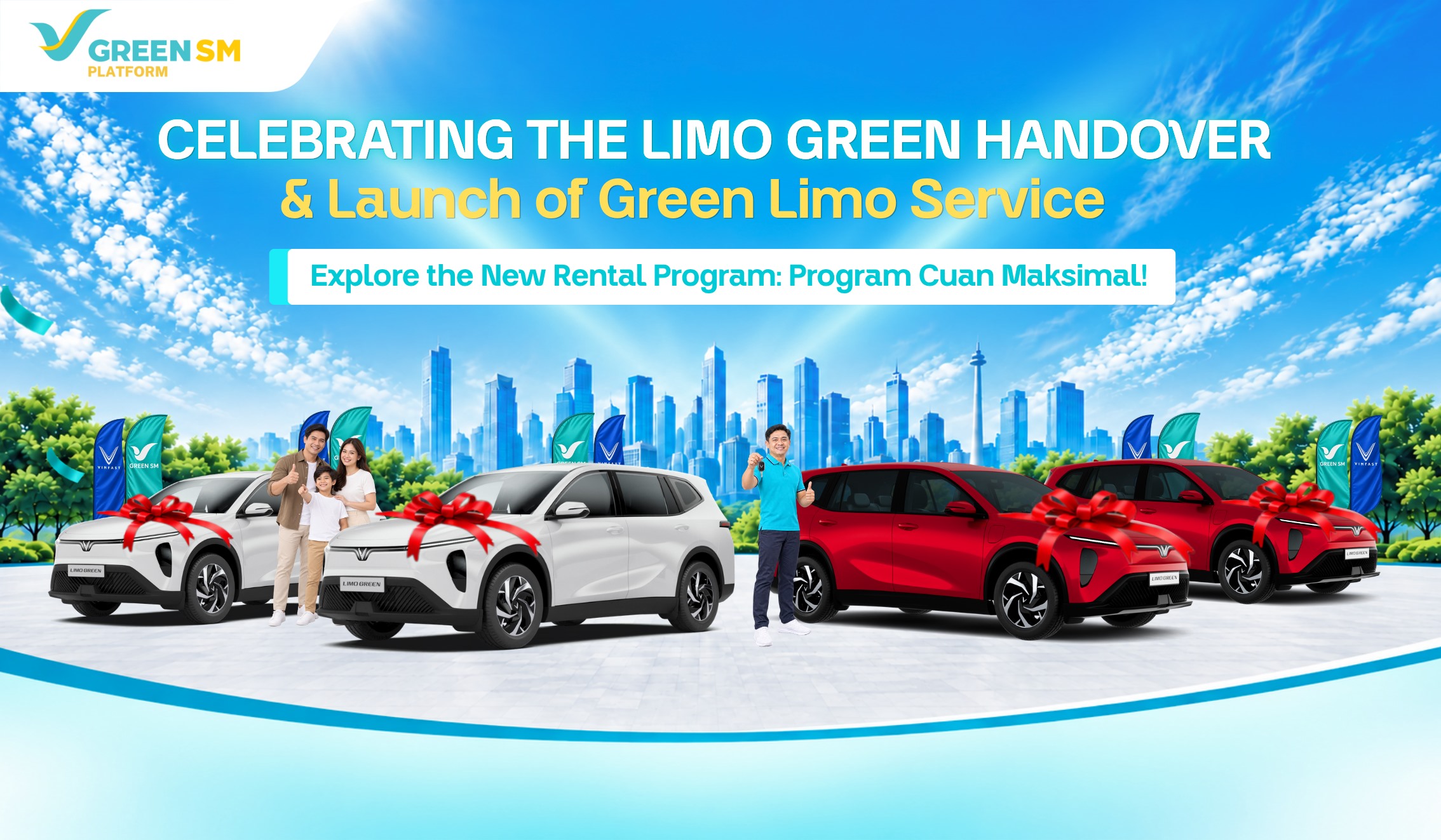 Green SM Luncurkan Green Limo, Taksi Listrik Premium 6 Kursi & Program Sewa VinFast