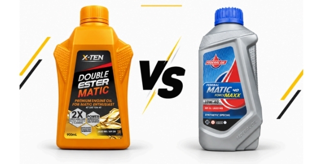 Mau Ganti Oli Motor Matic? Bandingkan Dulu XTEN dan Federal Oil